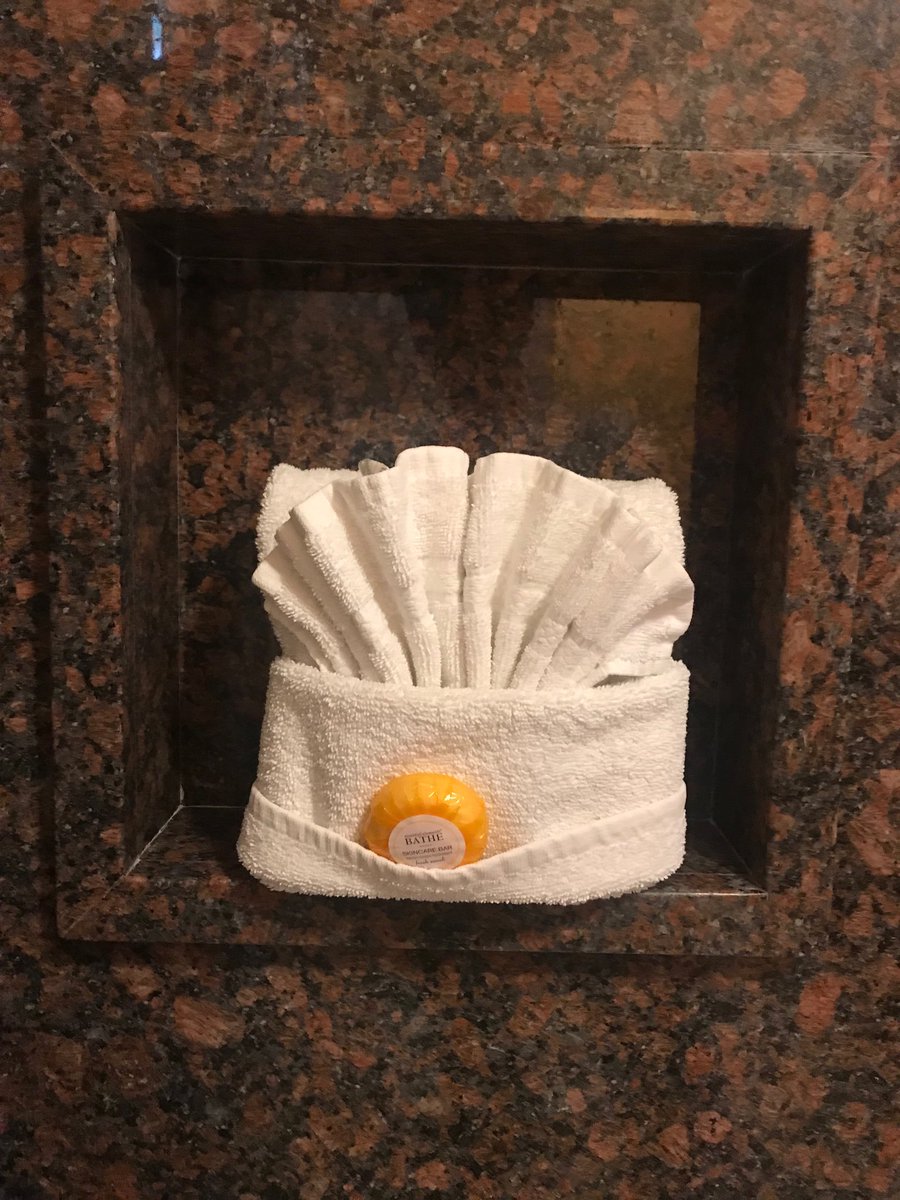 ProfBrianCox's tweet photo. I don’t think hotels should do this. It requires work to disentangle the towels for use; a metaphor, I think, for today’s shallow political and intellectual culture illustrating our predisposition to prioritise superficiality and form over function. Or am I overthinking this? https://t.co/5rStZ19fid