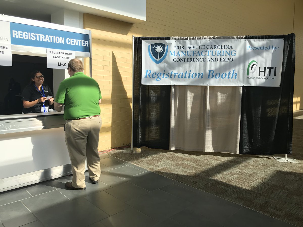 htijobs's tweet photo. Happy to be here sponsoring the @SCMFG 2018 Conference and Expo! #scmfg @SCBIZnews #hti #maketherightmove #htiwhy #humantechnologies #staffing #hrdoneright #madeinsc https://t.co/4sLufp3P4E