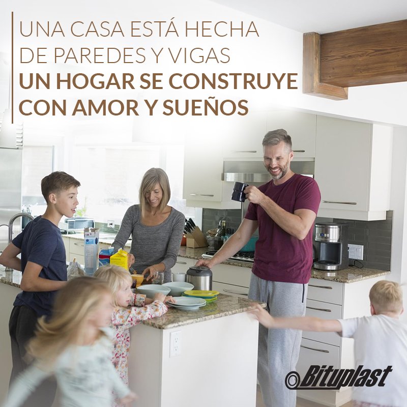 Un hogar es mucho más que ladrillos, cemento y madera. Un hogar se construye con amor y sueños. 

Cubrimos tu hogar, cubrimos tus sueños.

#Bituplast #Impermeabilizacion #Roofing #WaterproofMembrane #Hogar #familia  #TipsBituplast