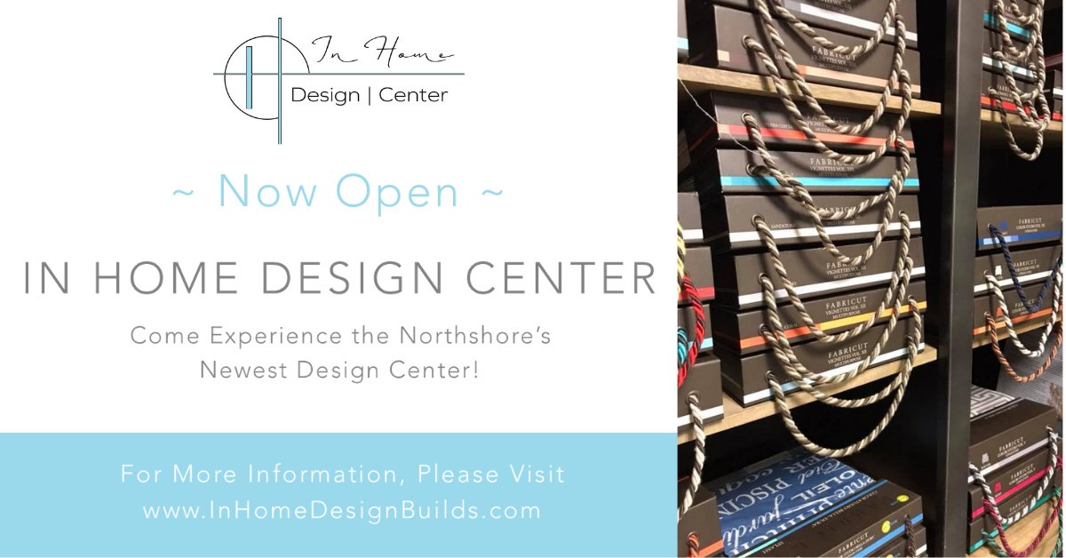 InHomeDesignCtr's tweet image. The Northshore's newest design center is now open! 

For more information, please visit InHomeDesignBuilds.com