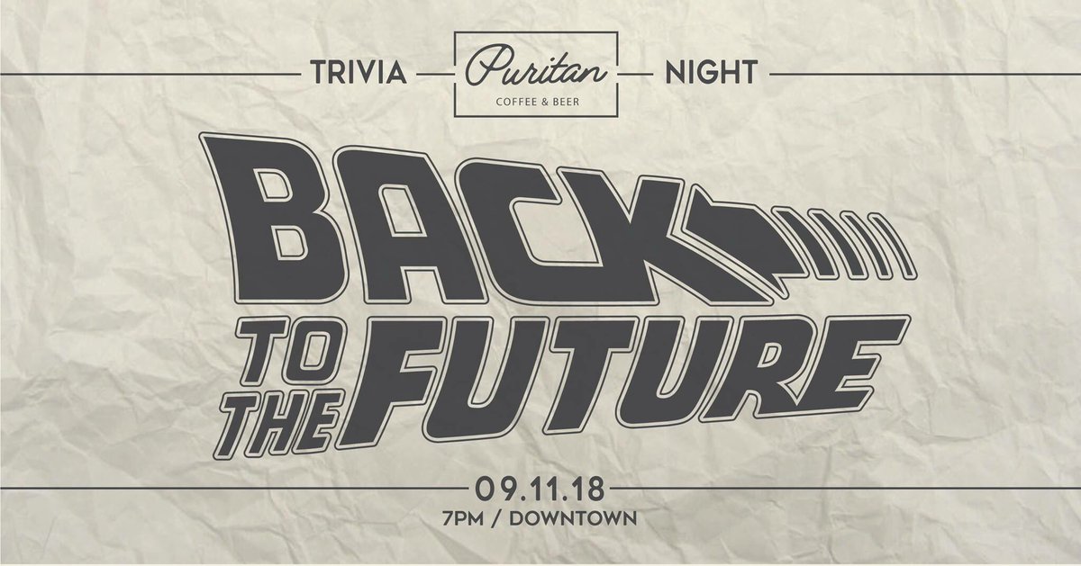 Great Scott!

Back to the Future trivia is happening TONIGHT at our Downtown location. 

See you there! 🧑🏻👴🏻🚗⚡️🏫🐶🎸