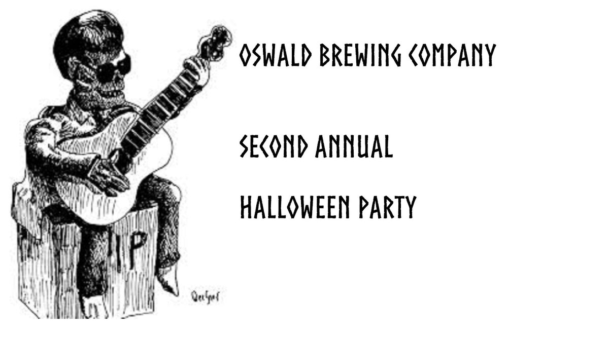 Celebrate Halloween at <a href="/OswaldBrewingCo/">Oswald Brewing Comp</a>  October 27th for our second annual event featuring LIVE MUSIC and craft beer! Be sure to wear your costume! Horns Up Minnesota!