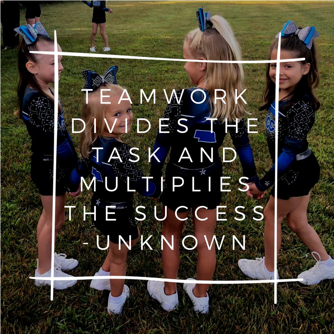 NECheerCenter's tweet photo. Teamwork Tuesday. #season9time2shine #wecheerblue 💙💙👍 https://t.co/AAPjyYVtdN