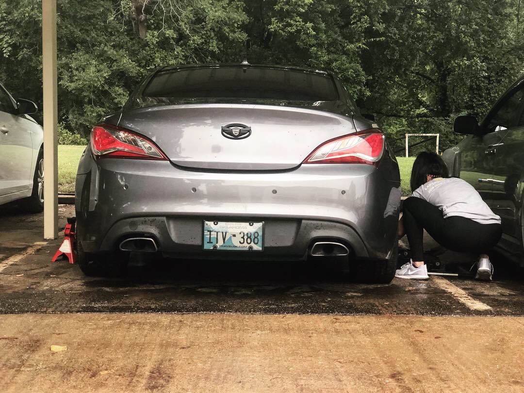 crystabaybay's tweet photo. Still so hyped on my exhaust upgrade .. before and after ππ½
β’
β’
β’
#HyundaiGenesis #GenesisCoupe #GenCoupe #KDM #Import #TurboTuesday #SynapseEngineering #BOV #TurboXS #Exhaust https://t.co/1V2UP8pcST