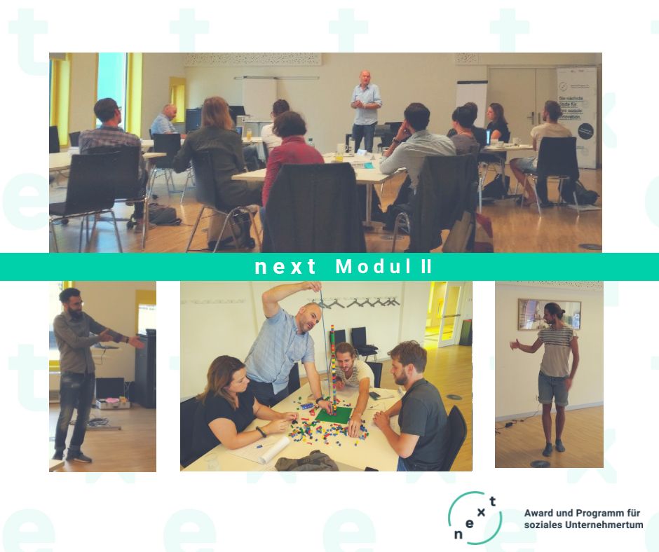 next_award's tweet photo. Seit gestern läuft das 2. Modulen des @next_award Programms. Nach einem intensiven Auftakt mit MentorInnen und Coaches geht es heute um das Thema #Leadership. Dabei haben die VertreterInnen der #Sozialunternehmen ihre Erfahrungen im Bereich Fürhung diskutiert und demonstriert. https://t.co/ghWR3aLbxh