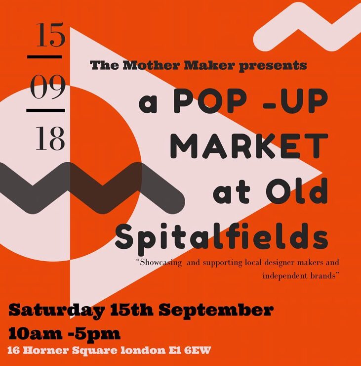 oldspitalfields's tweet photo. The New Weekends continue at #oldspitalfieldsmarket this weekend, with a guest market from @themothermaker featuring a great selection of designer makers and independent brands. We will also be joined by traders from @WimbledonArt and Ethical &amp; Sustainable Fashion Week. https://t.co/RHmvlcabiR