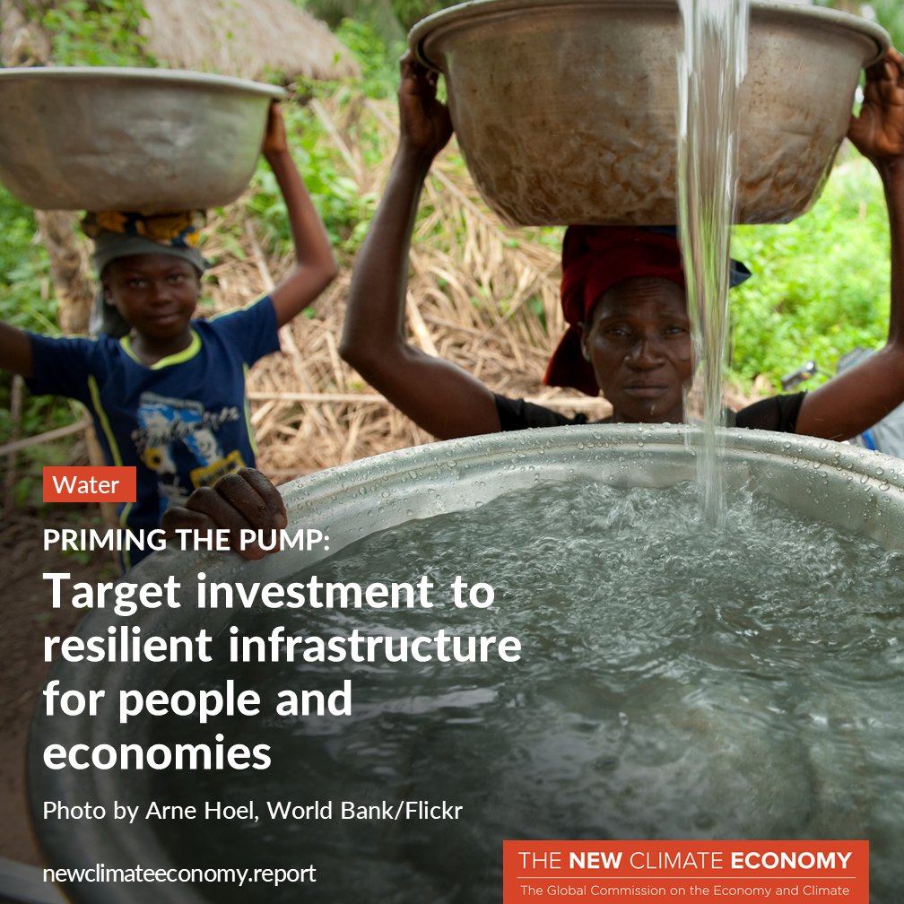 NewClimateEcon's tweet photo. Every $1 invested in #sanitation returns on avg. $5.5 in benefits & every $1 investing in drinking #water supply returns $2 – more in #NCE2018 Report https://t.co/cddZQmsdxE #PrimingThePump #UnlockingGrowth @GCAS2018 #StepUp2018 #GCAS2018 https://t.co/DPBxB9qOtC