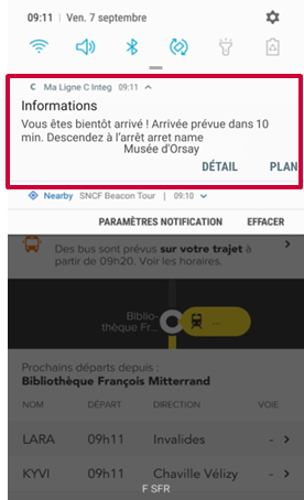 Actu_Transilien's tweet photo. [#Innovation] 1ère expérimentation : Des alertes géolocalisées grâce aux beacons : ces balises permettront aux voyageurs de recevoir en bluetooth des alertes via l'application #MaLigneC afin de les informer en temps réel sur leur trajet en bus de substitution. https://t.co/QjdsuUh3jC