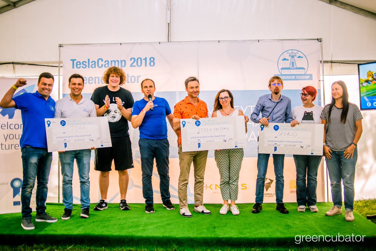 greencubator's tweet photo. Let's look back at #Ukraine National Final @ClimateLaunch,100% powered by #renewables!#UGrid,#TOKA,#StockFactory are going to #GlogalGrandFinal in Scotland! #CLP18 #CLP2018 #Climatelaunchpad #climatechange #greenbusiness #greencubator #greenidea #TeslaCamp2018 #TeslaCamp #climate https://t.co/GS0V5ciiVg