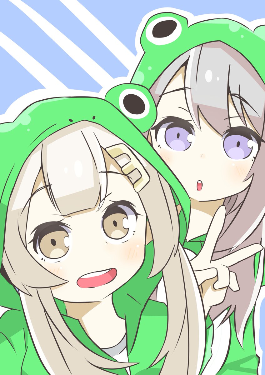 音葉 かえるパーカーのえるえる でろーん えるの絵だよ でろあーと かえるの合唱 T Co C2dv3eeqmj Twitter