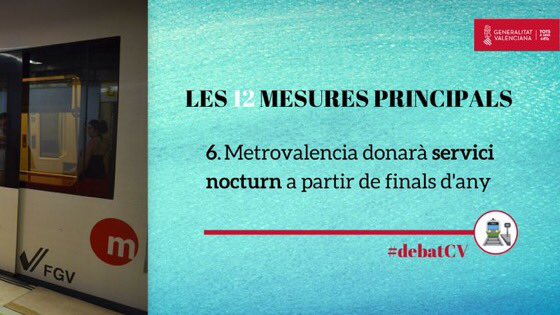 RodriguezPinero's tweet photo. Y no sólo eso, necesitamos un presidente comprometido con:
🚇Las #Infrestructuras, al poner en marcha el servicio nocturno de @metrovalencia y retomar obras de la T2 hasta #Nazaret
Y con la #Sanidad y #Educación, reduciendo lista de espera🏥y ayudando a jóvenes investigadores🔬 https://t.co/Gx47u1Kbpp