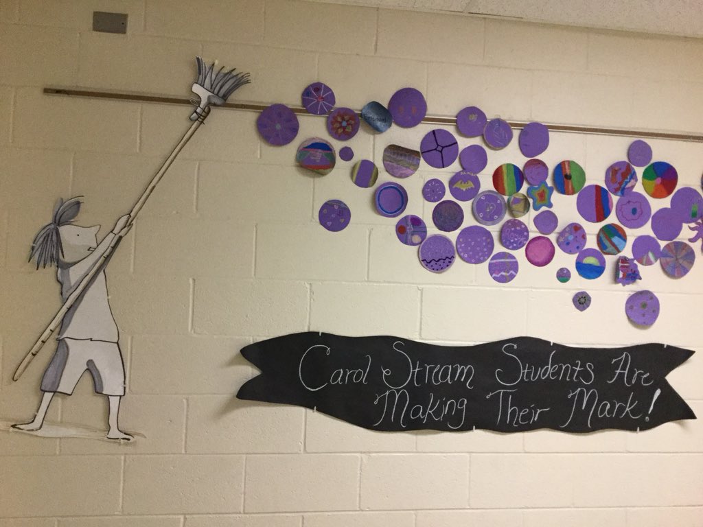 Carol Stream artists are MAKING THEIR MARK! <a href="/CCSD93/">CCSD93</a> #CSCheetahs #DotDay