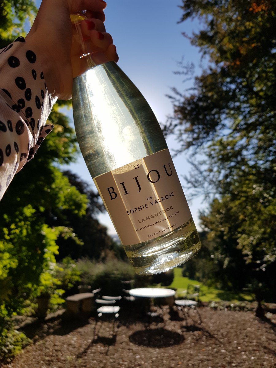 Holding on to the last few days of summer... Enjoying it with a bottle of le Bijou de Sophie Valrose White while the sun lasts ☀️☀️☀️#wine #whitewine #vin #vinblanc #summersun #winetime #france #bijouwine #bijou #languedoc #whiteblend