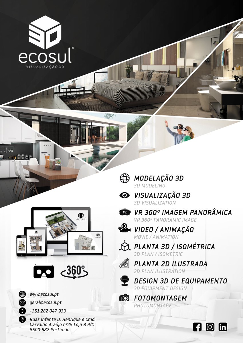 EcoSul_PT's tweet image. #modelação #modeling #visualização #visualization #3D #imagem #image #panoramic #vídeo #animação #planta #isométrica #illustration #design #fotomontagem #photomontage #fotografia #indoor #outdoor #marketing #arquitetura #architecture #imobiliária #realestate #lojaecosul #Portimao