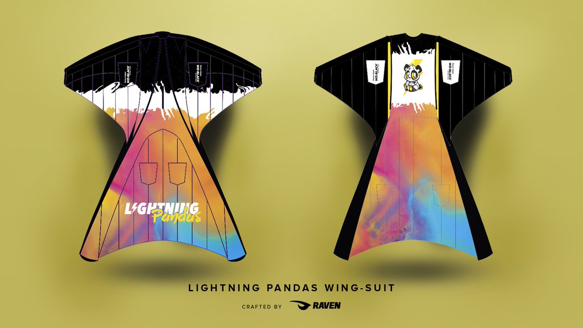 To celebrate <a href="/CallofDuty/">Call of Duty</a> #BLACKOUT, we are launching a limited edition <a href="/LightningPandas/">Lightning Pandas</a> wing-suit!
Grab yours ASAP, they are literally flying off the shelf.

#TeamRaven #Pandamonium

--------------

Shop now: bit.ly/2EdRsSr