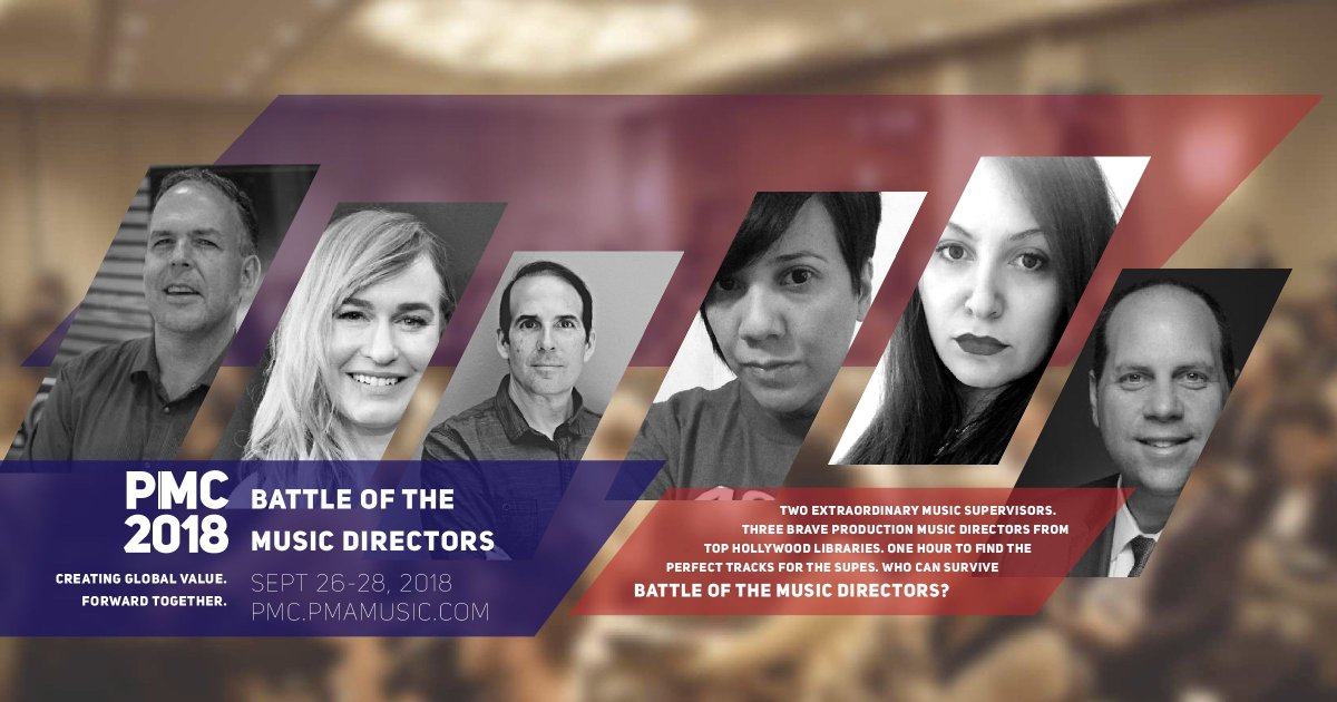 VideoHelper's tweet photo. #PMC2018 Panel Highlight: Battle of the Music Directors
https://t.co/SNKpEfMI5R 

See the discussion 09/27, 2:30pm
Tickets/Info: https://t.co/X73RX6YwAl 

@thepmamusic #productionmusic #postproduction #productionmusicconference #panel https://t.co/iVovs5HkpU