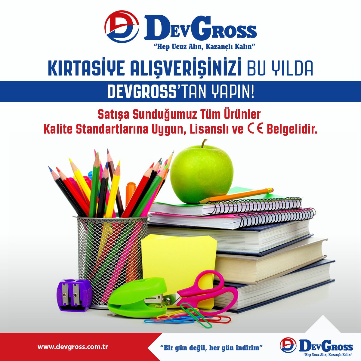 Devgrosstoptan1's tweet photo. Kırtasiye Alışverişinizi Bu Yılda Devgross’tan Yapın!
Satışa Sunduğumuz Tüm Ürünler Kalite Standartlarına Uygun, Lisanslı ve CE Belgelidir.
#devgross #devgrossmarket #yerelmarket #samsunmarket #samsun #alışveriş #samsunalışveriş #alışverişmerkezi #kırtasiye #kırtasiyeürünleri https://t.co/f5adqLCYOQ