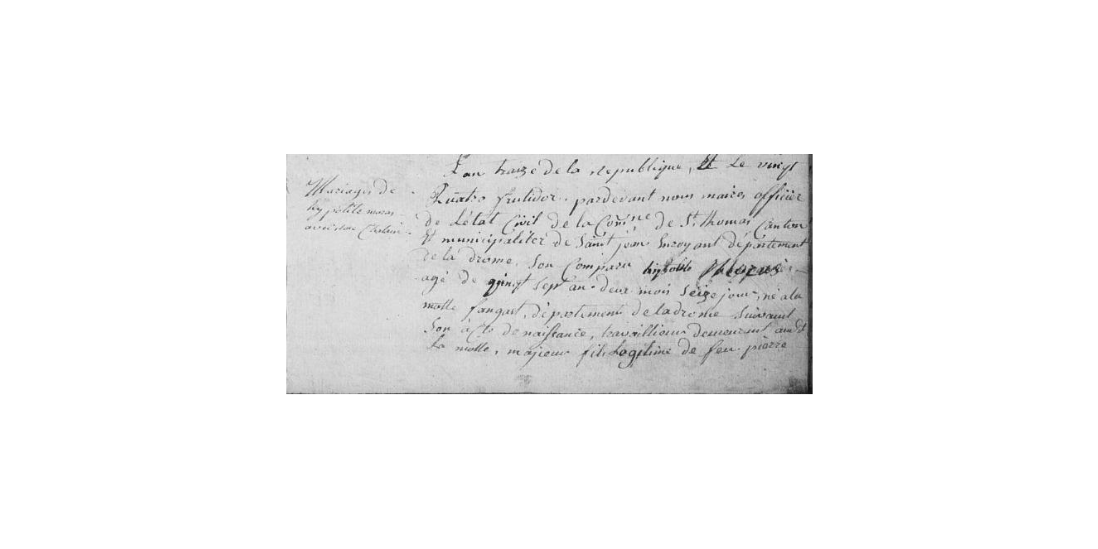 LDGenealogie's tweet photo. #1J1Ancêtre #MORARD Hippolyte décoré de la médaille de Ste Hélène épouse ce 11/09/1805 à St Thomas en Royans (26) #CHATAIN Rose, j'ai déjà parlé d'eux dans #1J1Ancêtre vis à vis de leurs nombreux enfants et descendance ! https://t.co/ExJKnNAGB7
