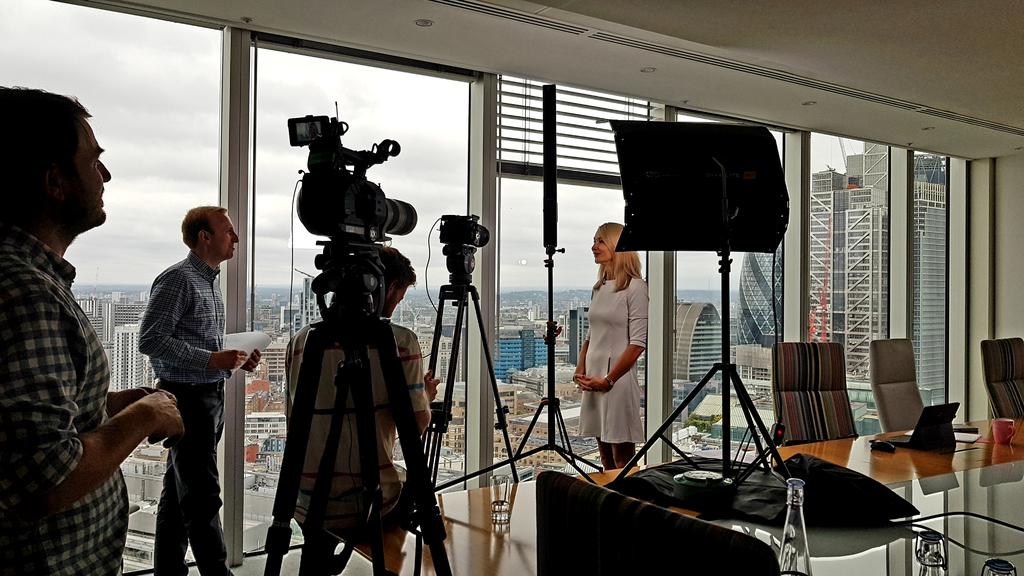 Reb_Wallis's tweet photo. Fun afternoon filming for @cityandguilds in our London office @RicohUK #apprenticeships #learningservices https://t.co/s0WG6U2Kdg