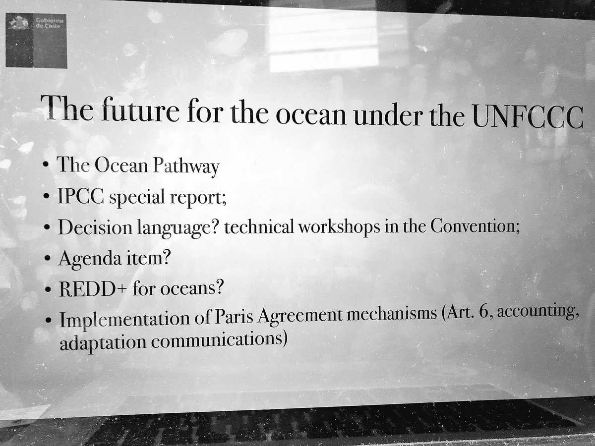 @LPicourt @jcordanos “The very nature of negotiations in the @UNFCCC is creating rules” but the #ocean remains barely mentionned. We must change that. What’s next?  #OceanDecade #OceanforClimate #oceanNDCs #cop24 @scthKSA
