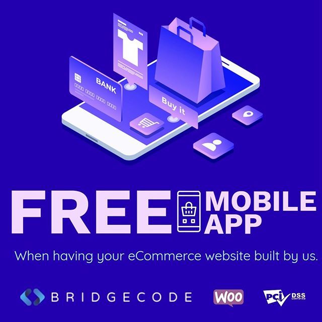 bridgecode's tweet photo. FREE Mobile APP when you hire us Bridgecode https://t.co/HGFdTzzrqe to build your eCommerce website, find out more here https://t.co/MXByaIQjQQ #app #webdesign #free #hosting #loyaltyapps #ecommerce https://t.co/EP36fgA7KJ https://t.co/z8F0dMtu62