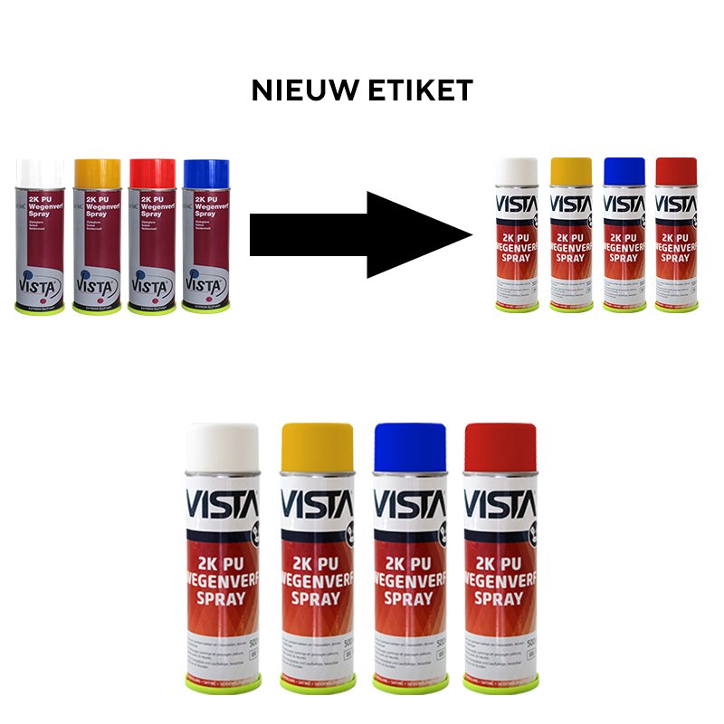 Vista wegenverf spray