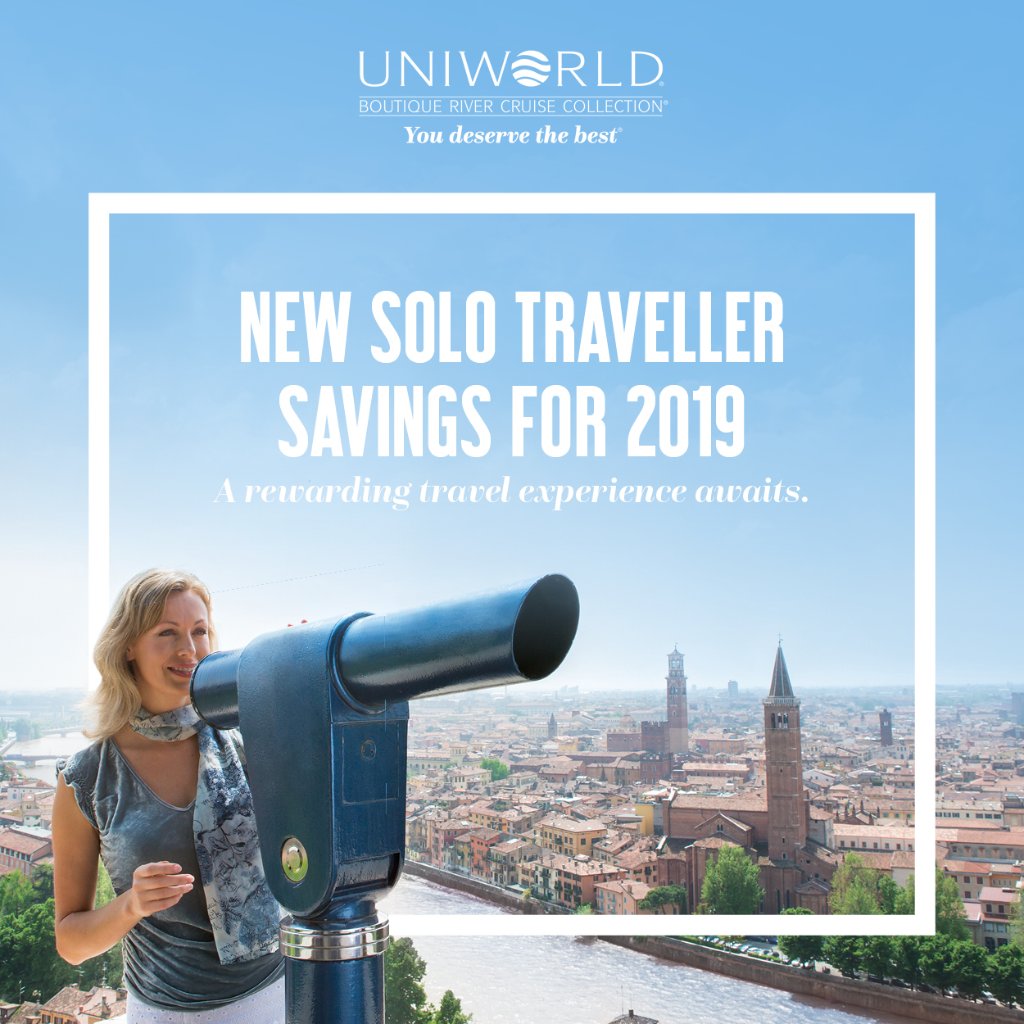 Great new solo Traveller savings for 2019 to offer your clients starting from just £2499 . Limited availability ow.ly/jJmr50iCmJS