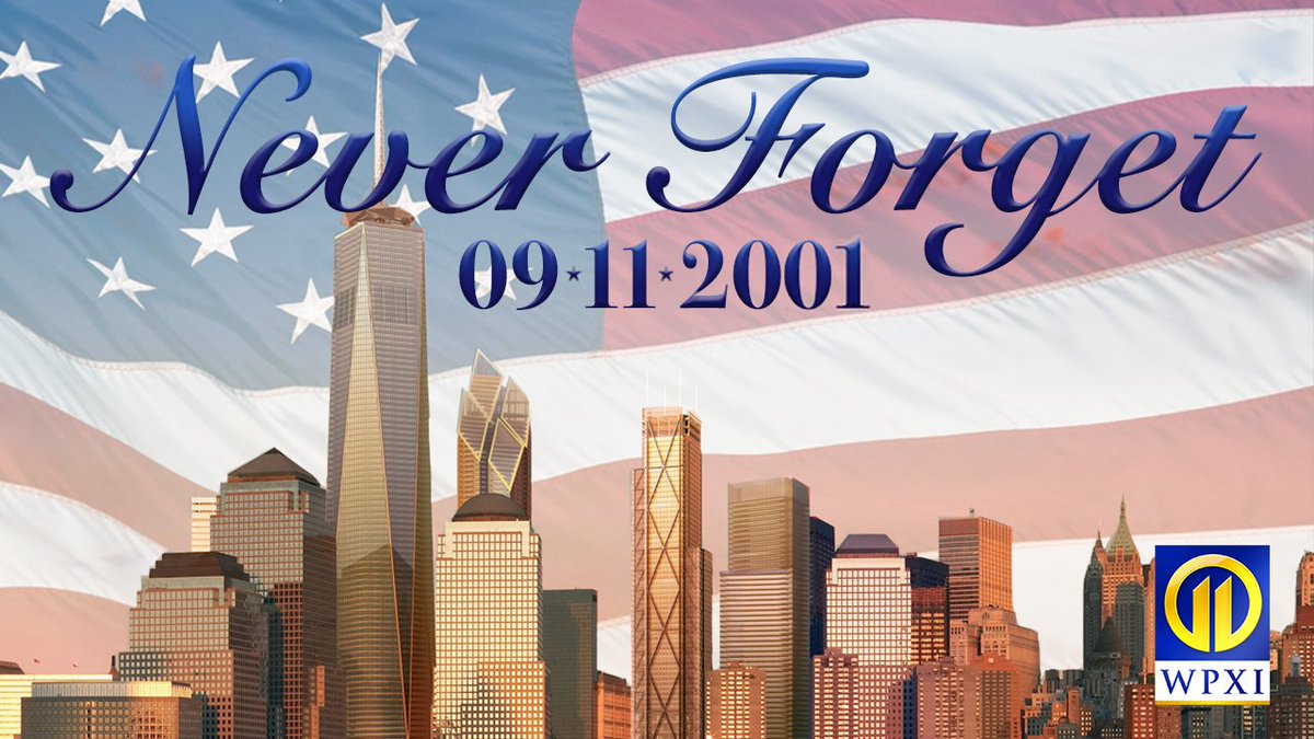Seventeen years later, we remember the 3,000 lives lost at the World Trade Center, Pentagon and the field in Shanksville. #NeverForget on.wpxi.com/2x0jsUu