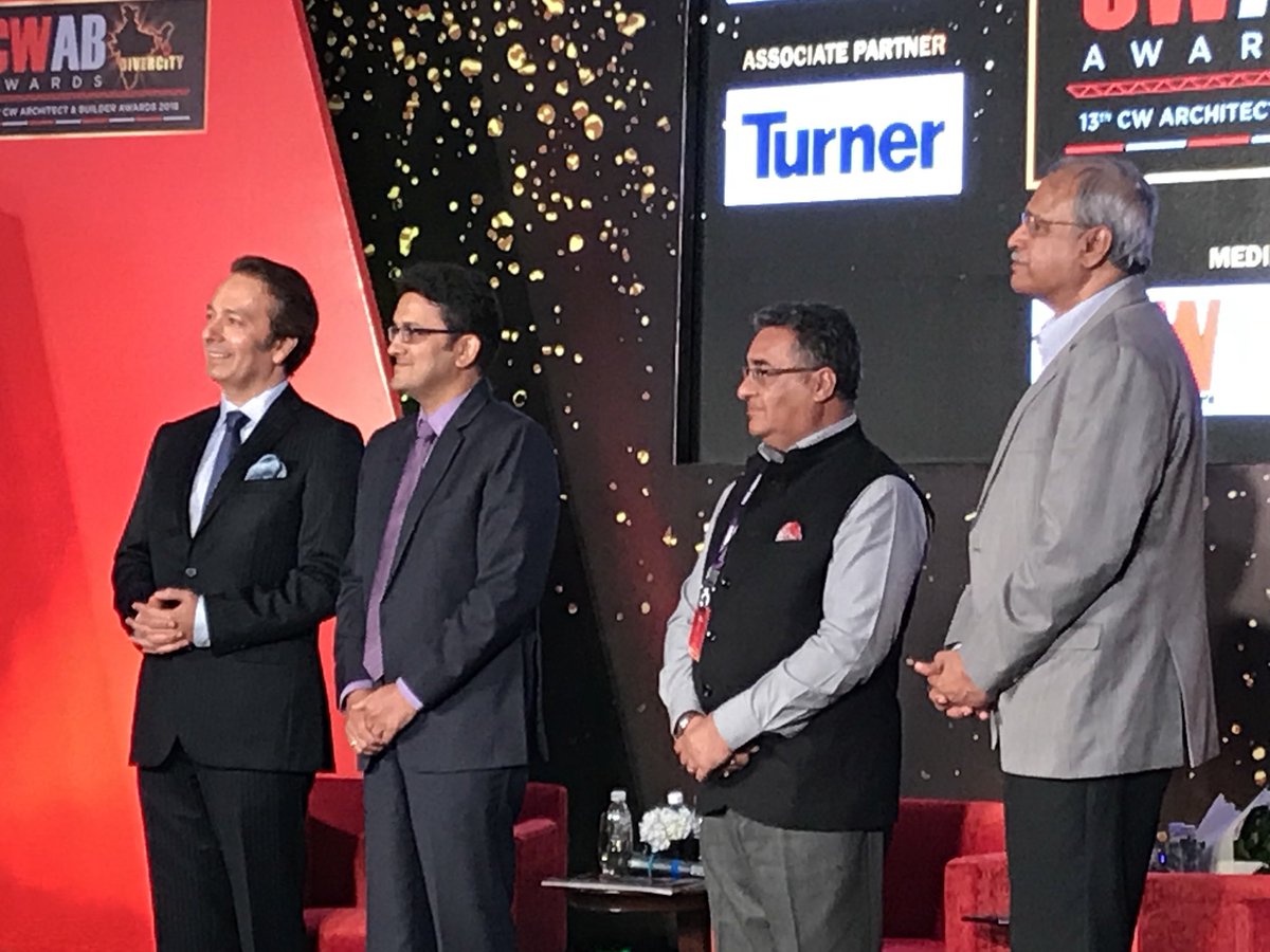 DilipC66's tweet photo. Abhijit Shah @WalterPMooreEng India MD presents #CWAB2018 to Mr. Hiranandani of Hiranandani Group https://t.co/7d1jhkiNbZ