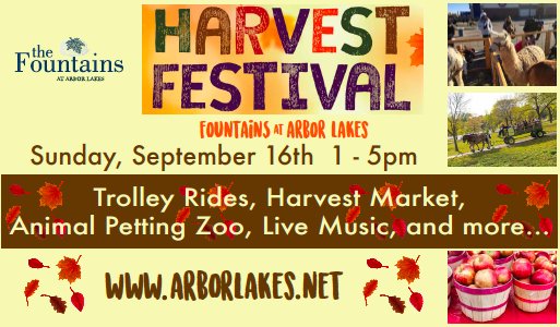 mplsnorthwest's tweet photo. Do you love fall? Then we have the perfect event for you! Enjoy everything autumn at @ArborLakesMN's Harvest Festival at the Fountains at Arbor Lakes this Sunday! #WeLoveMNW #familyfriendly #dogfriendly 🎃🍂🍎 https://t.co/utzCe2ohqr https://t.co/YV7C6NjLhz