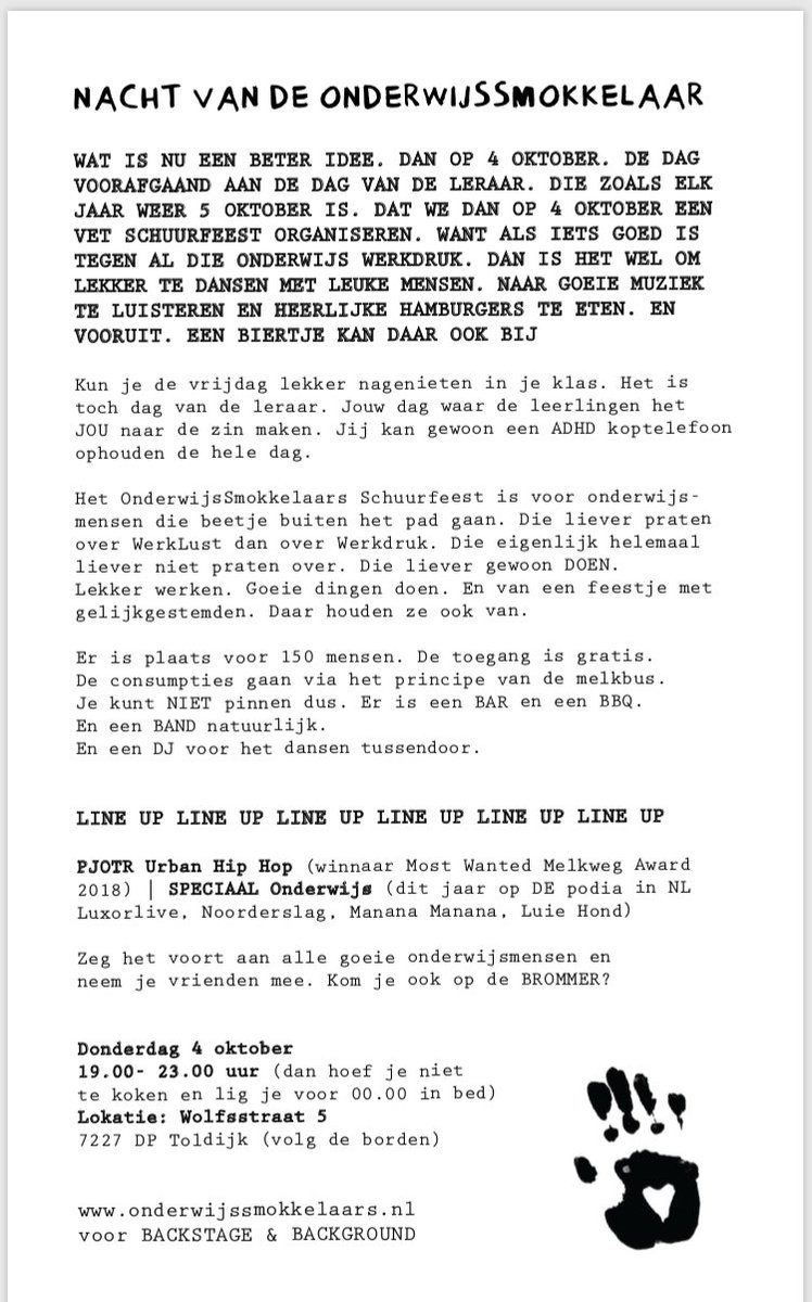 #edubloggers gezocht voor de Nacht van de @ondwsmokkelaars  gratis drank en burgers ... en sigaretten natuurlijk 😎