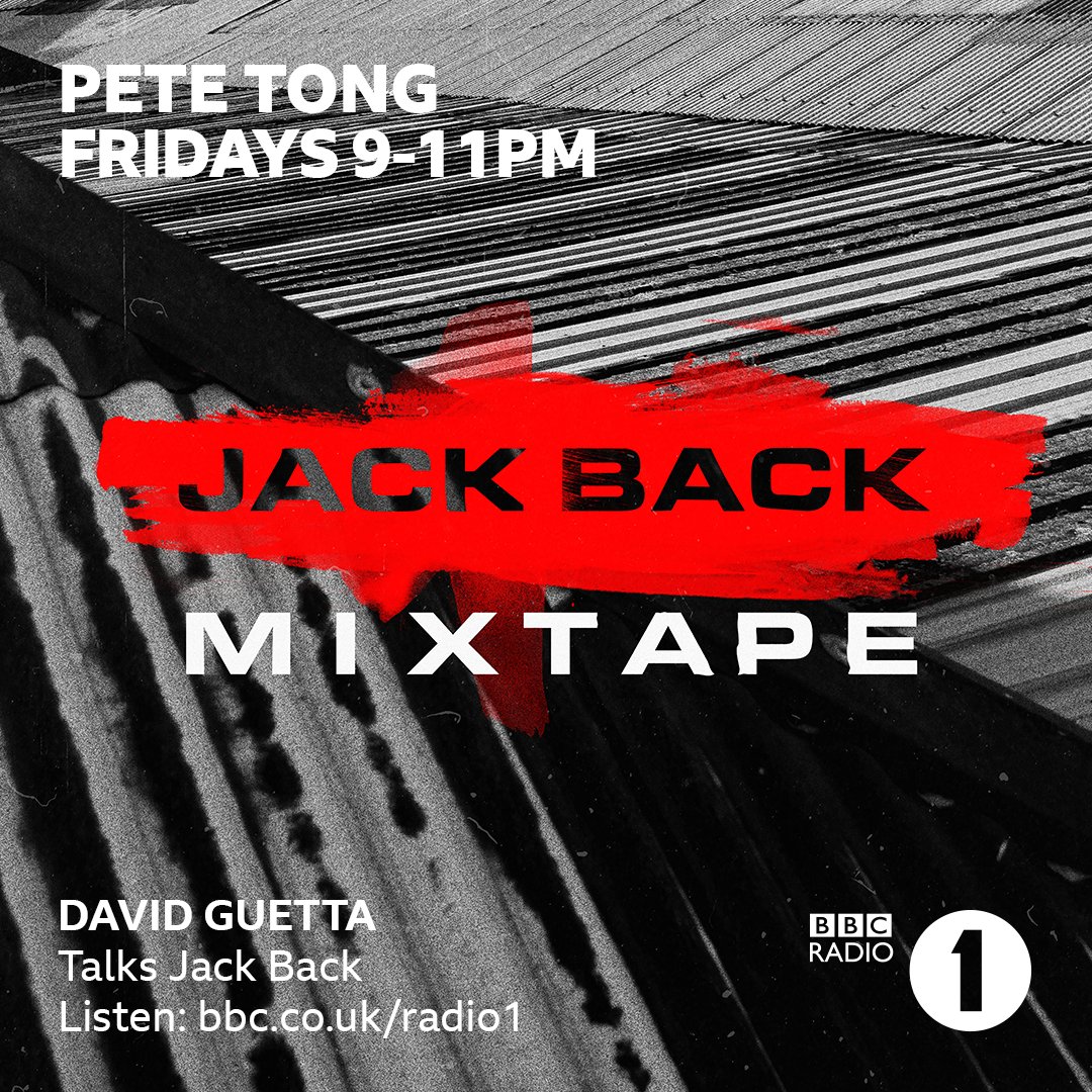 'I want to make every type of music that I like, I’m doing it for the love of music' 

🔄Listen back to @PeteTong's show from Friday night to hear a chat with Mr @DavidGuetta all about his new house/techno alias <a href="/jackback/">Jack Back</a> 

👉🏻bbc.in/2N8DYNb