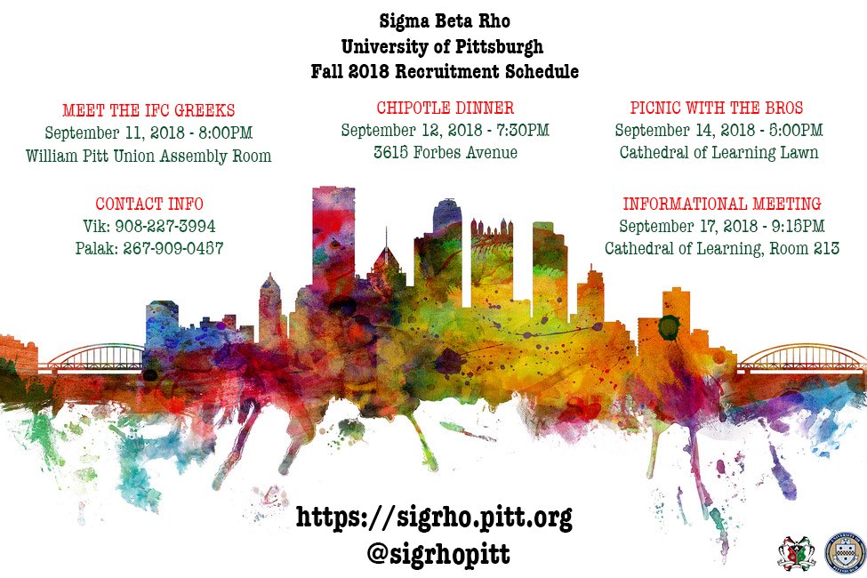Meet the IFC Greeks TONIGHT (9/11) at 8PM in the WPU Assembly Room! And meet out brothers through our Fall 2018 Recruitment Events!