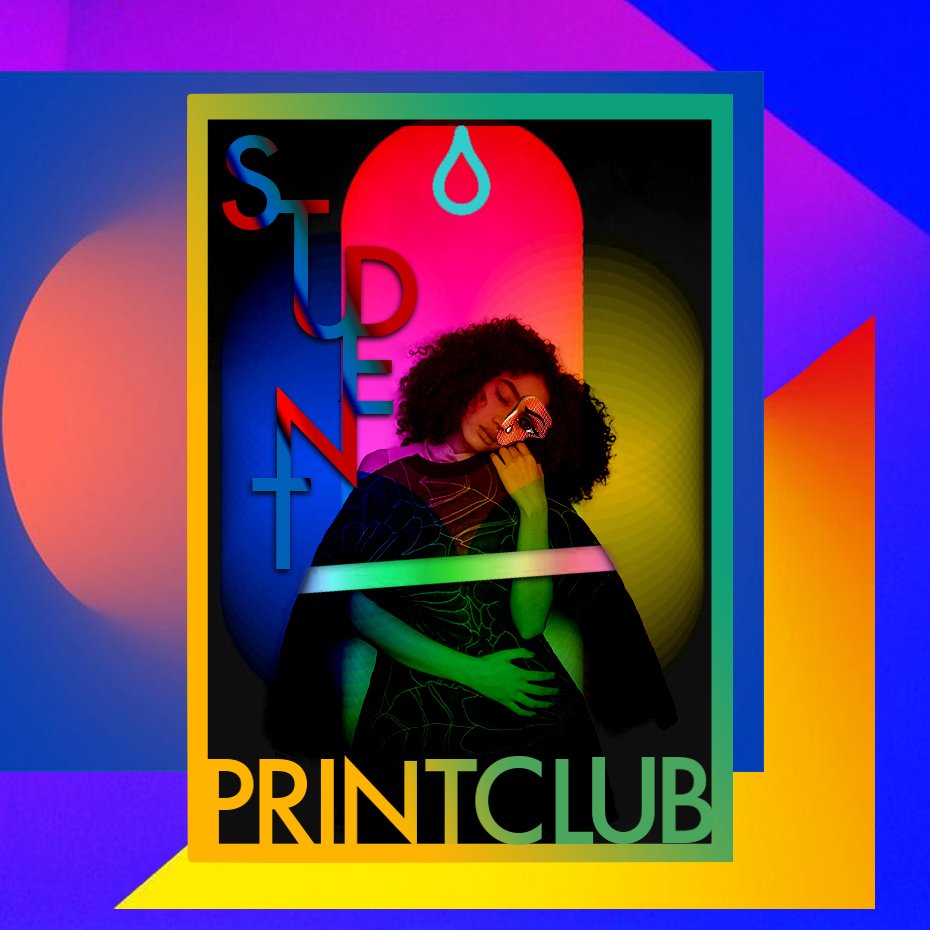 StudentPrint_'s tweet image. Be Colourful,  Be Bold.
-
Original Student Print Club Poster Design 🎨