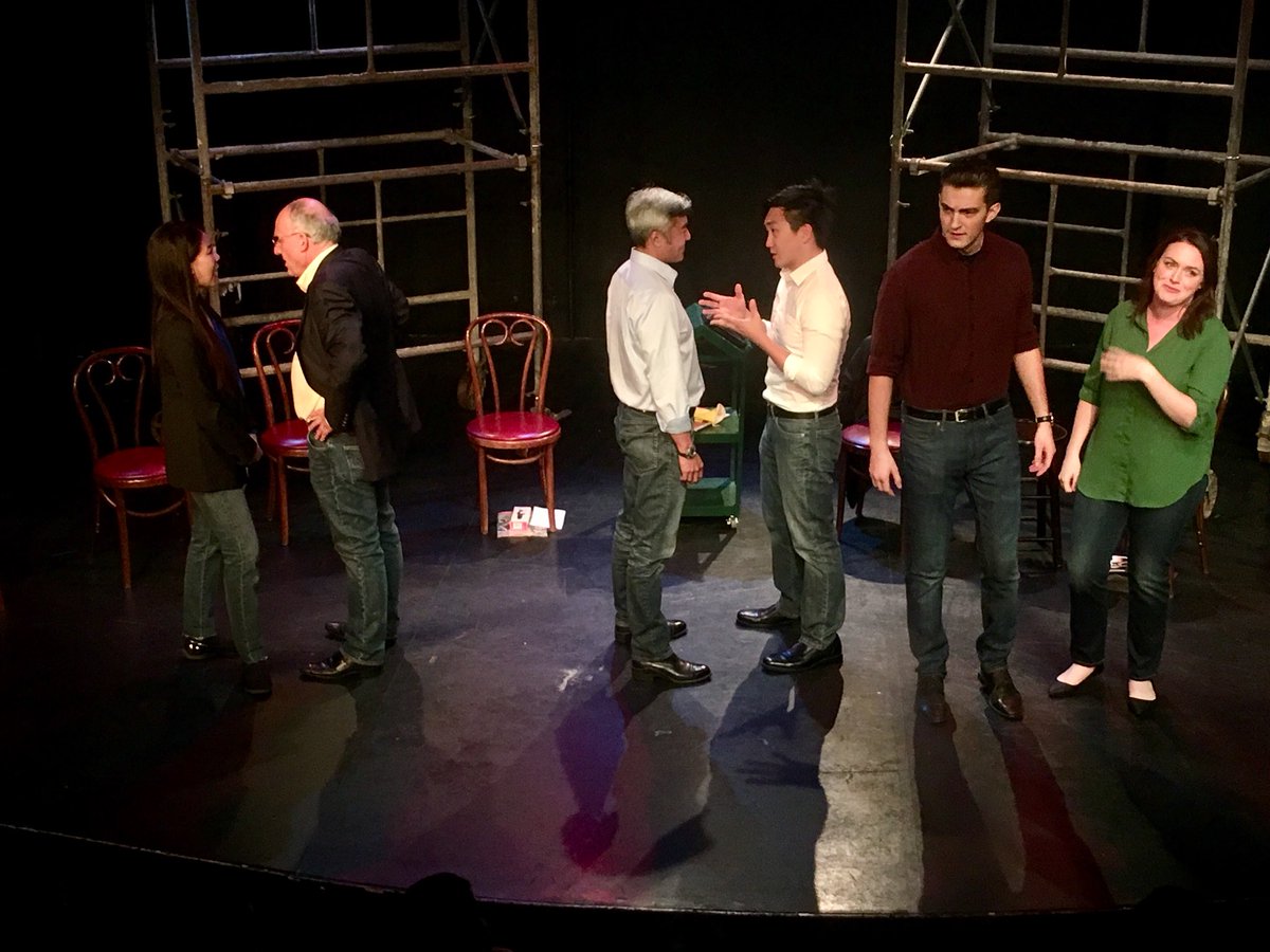 FirescapeSF's tweet photo. Congratulations to understudies @cinnabonmonster, @caitbidwell &amp; Melodie Shih on magnificent performances w standing ovations over a sold out weekend of @DavidHenryHwang’s #YellowFace!
Only 2 weekends left, so get your tickets now: https://t.co/U3CLKWaC3z
#representationmatters https://t.co/lWlxbCUBgl