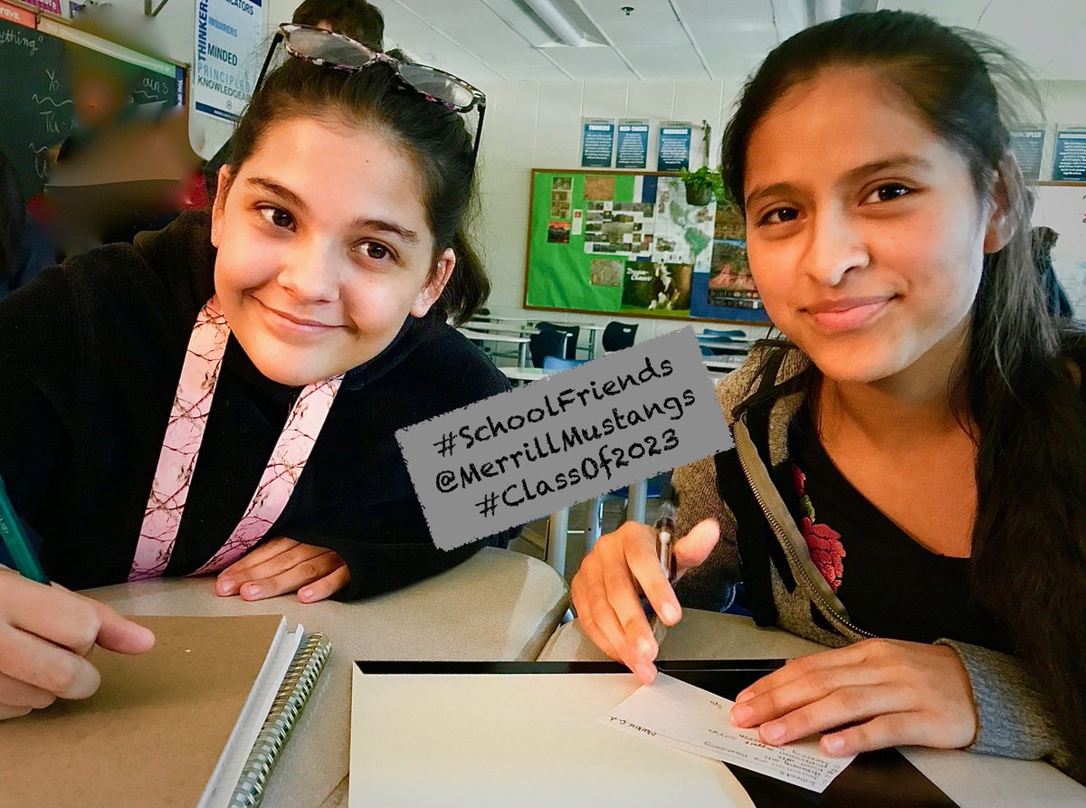 kimberlfoshe's tweet photo. Friends are the sunshine of life @MerrillMustangs🐴 #SchoolFriends #ClassOf2023 #LoveMySchool @senorafinn @IHinkel @MrsSereg @elspizzirri @TowScience @LuckowScience @MrsSmithman @Ducki3s1 https://t.co/TYfkhbDveL