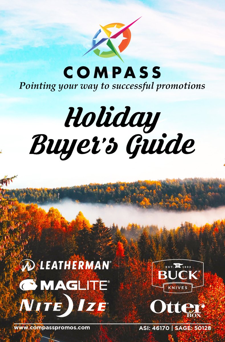 Holiday Promotional Product Season is Here! To add to the excitement we've created a Compass Holiday Buyer's Guide.

Zoom Catalog: bit.ly/2p0tYa
PDF Download Link: bit.ly/2OerDn6
Or write us to get physical copies!

#promotionalproducts #promoproducts #holiday