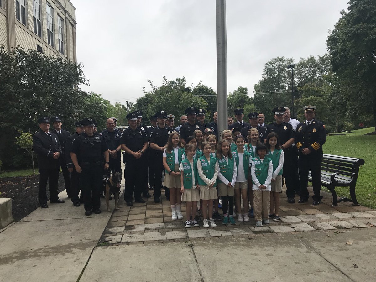 Thank you to our heroes for attending today’s ceremony and we will always remember our Patriot’s Day heroes.✔️ <a href="/MtLebanonPolice/">Mt. Lebanon Police</a> <a href="/MtLebanonFire/">Mt. Lebanon Fire Department</a> <a href="/MRTSA780/">MRTSA</a> Thank you for all you do for our school and our community! #makeyourMARK