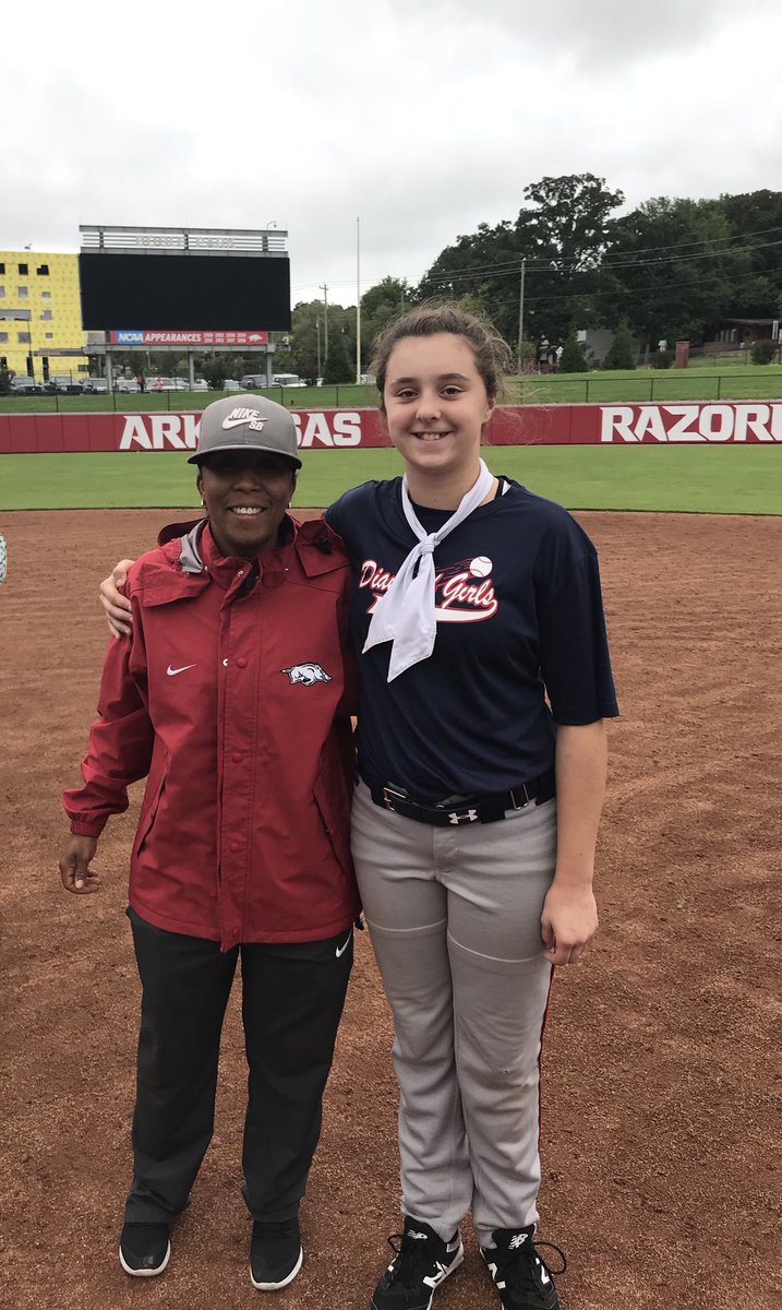 bwforrester's tweet photo. Arkansas softball camp! #readytogoback #DG06 https://t.co/1mYRW5Cgaj