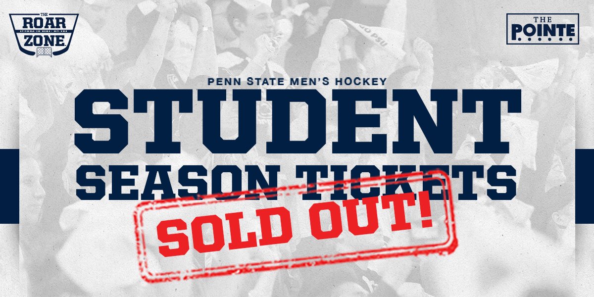 Penn State Men’s Hockey on Twitter "🚨 STUDENT TICKETS ARE OFFICIALLY