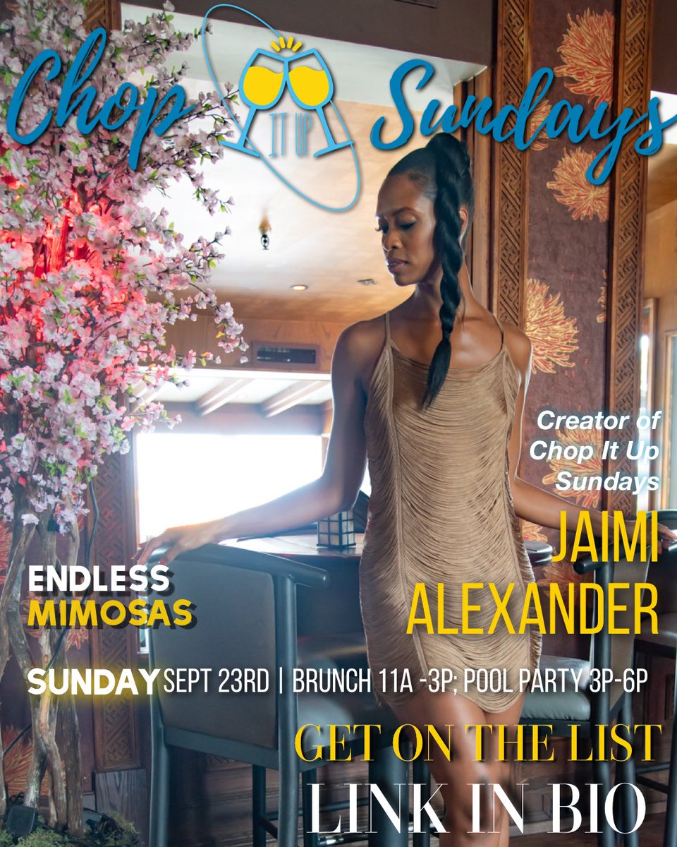 chopitupsundays's tweet photo. Don’t miss Brunch❤️ September 23! We are doing an end of summer Brunch and pool party! RSVP now to the link in bio! #SummerAintOver 👙 https://t.co/fMST6BPIy1