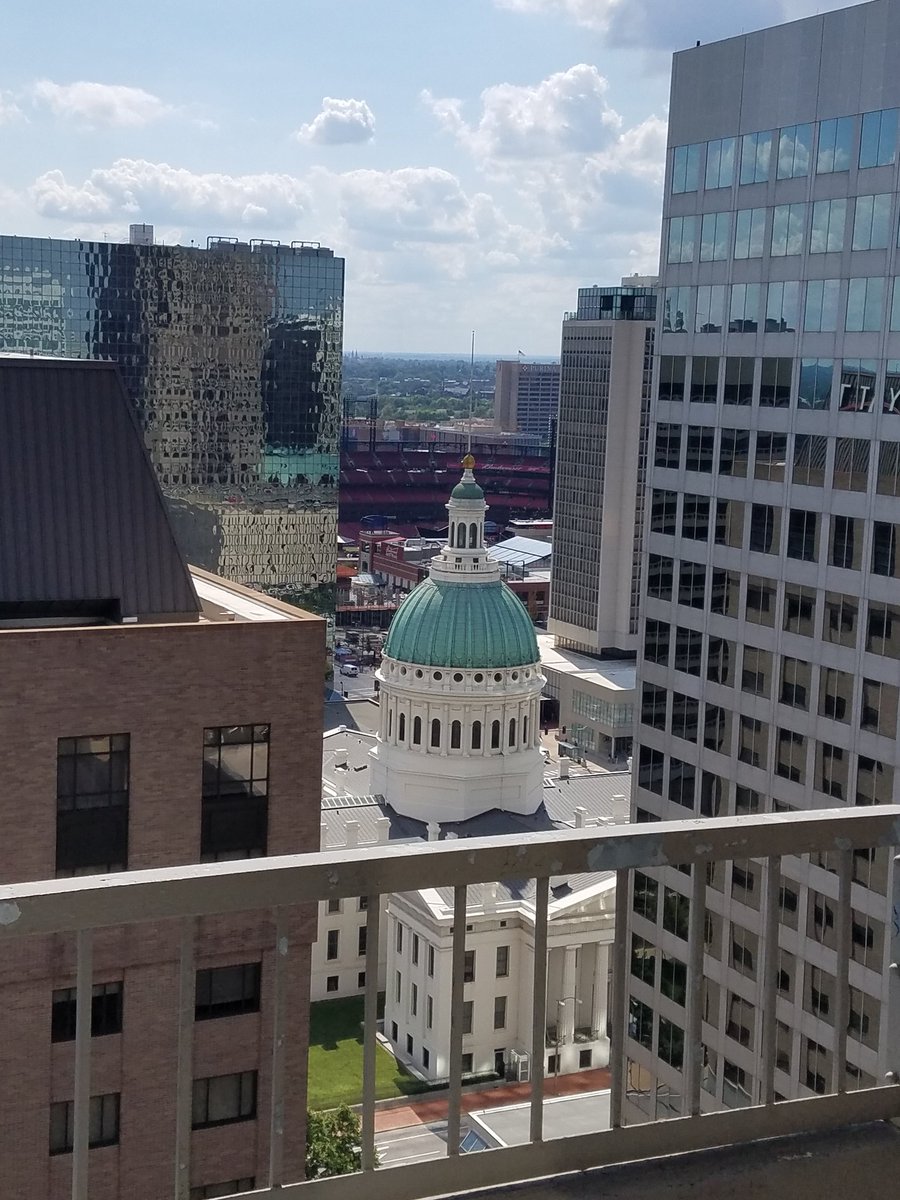 I am in St. Louis on business.  I have a great view from my room.