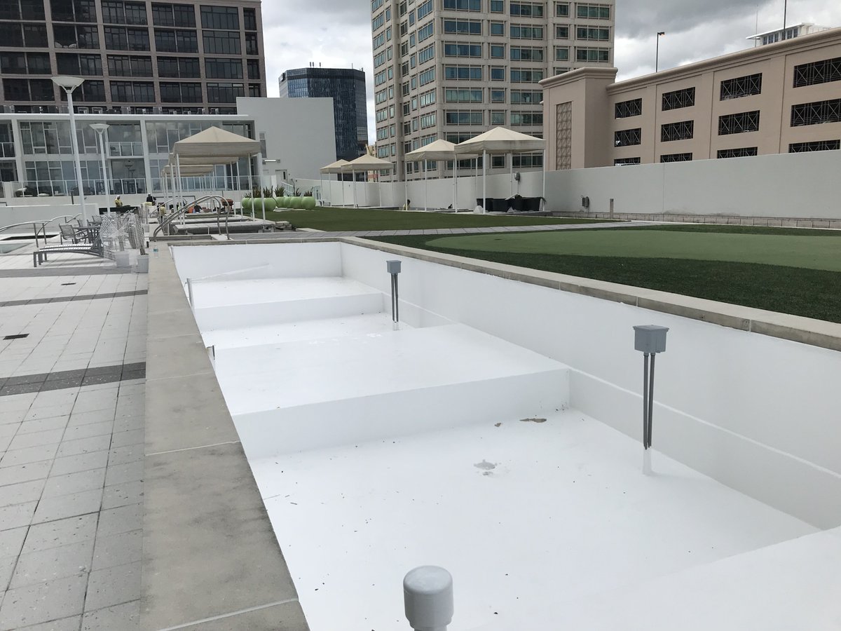 BldgScientist's tweet photo. Before and After waterproofing of condominium planters using @Sika_USA Roof Pro system. #Performance and #Longevity can be achieved through proper preparation and detailing. Drain mat up next.

#buildingscience #stucco #architecture #TuesdayThoughts #construction #waterproofing https://t.co/npyihQaPqU