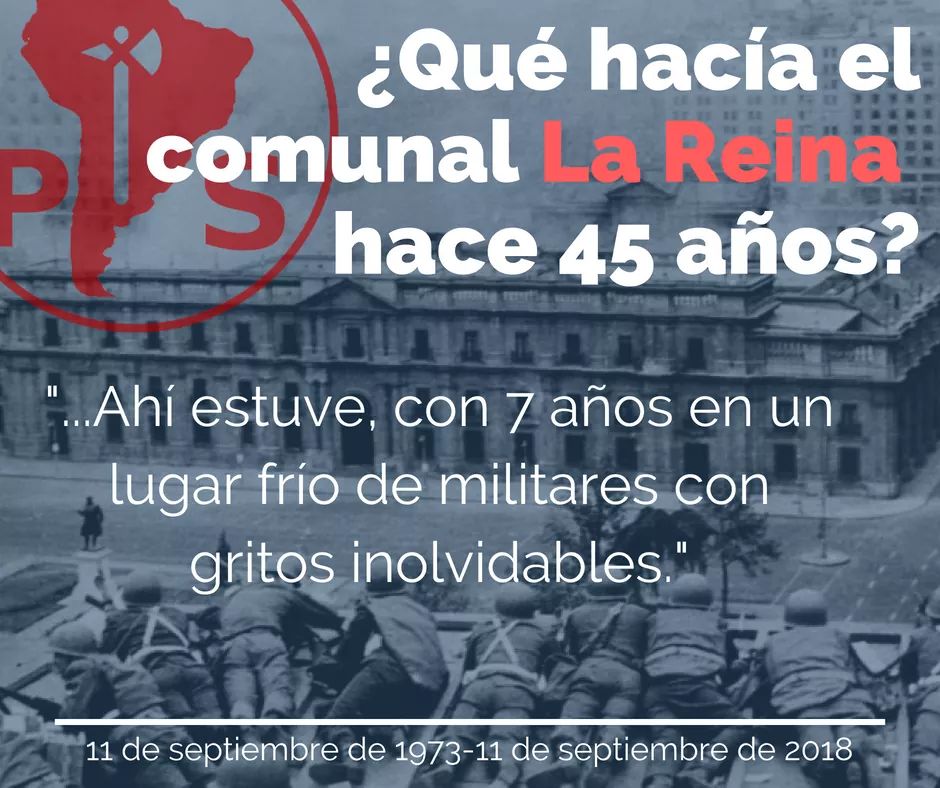 Los relatos de compañeras y compañeros de ese 11 de septiembre de 1973. Porque sin memoria no hay futuro, hasta la victoria siempre! Pueden leer más en  facebook.com/pg/Partido-Soc… 
<a href="/PSChile/">Partido Socialista de Chile</a>