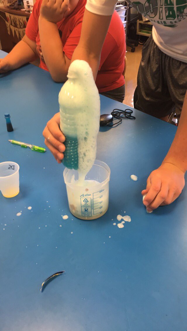 Chemical changes are always an exciting day! #FalconsInFlight #WeAreBlairOaks