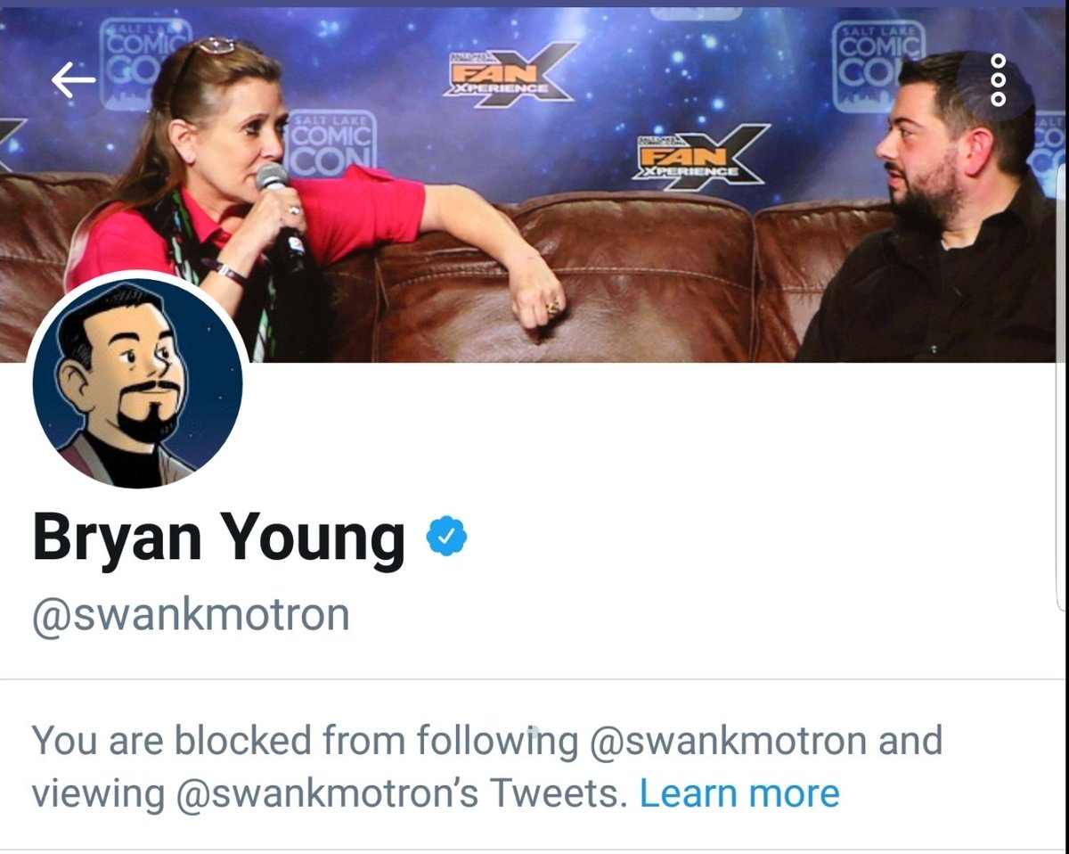 TonyLeeErnst's tweet photo. @ChuckWendig @swankmotron  Considering you and bryan young chain block everyone that disagrees with you and you guys are talking about people on twitter behind their back after you block them, you guys are real brave.  https://t.co/hOzyWel4MG https://t.co/W8TG1YaGs1