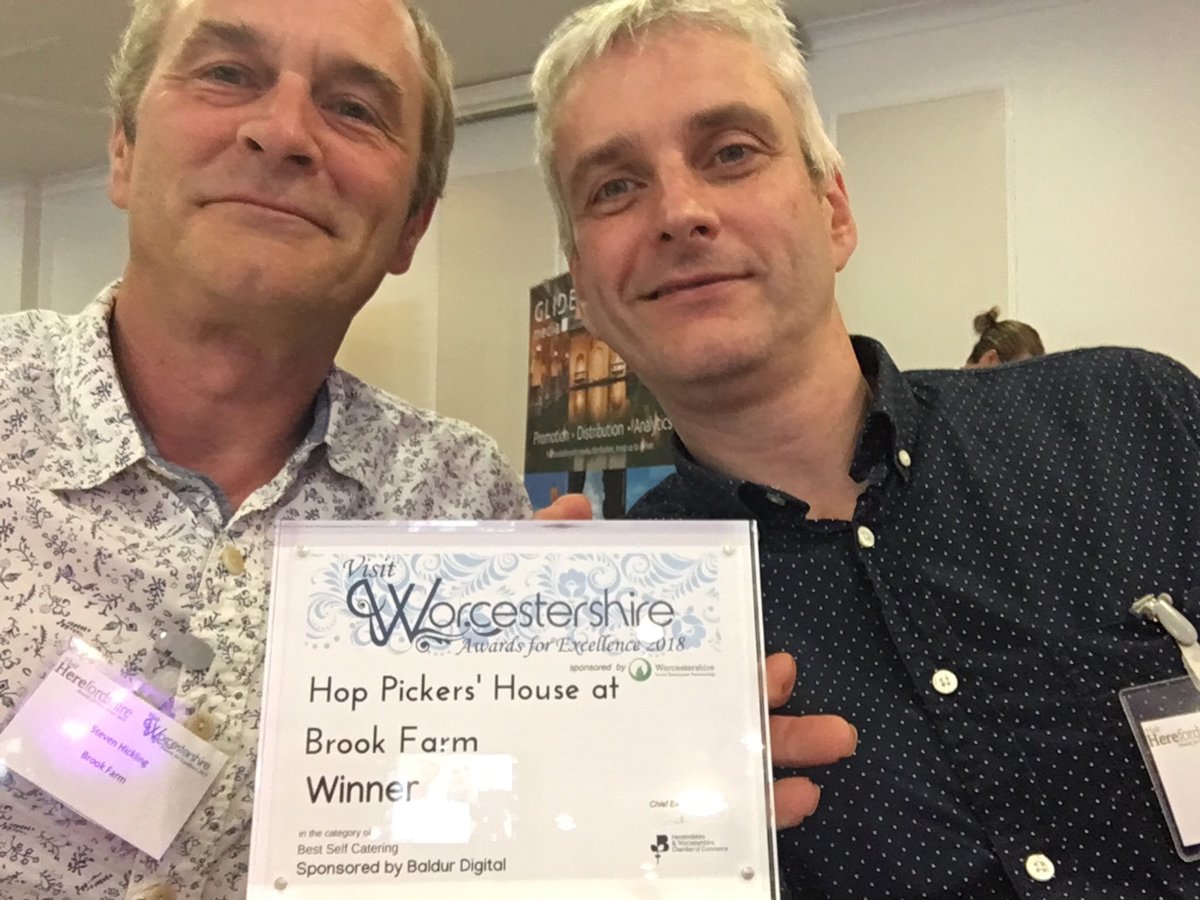 Incredibly proud and delighted to have won Best Self Catering at 2018 Visit Worcestershire Awards 🙂 We love what we do! And in the most wonderful part of the country! ⁦<a href="/VisitWorcs/">Visit Worcestershire</a>⁩ ⁦<a href="/HW_Chamber/">Herefordshire & Worcestershire Chamber of Commerce</a>⁩