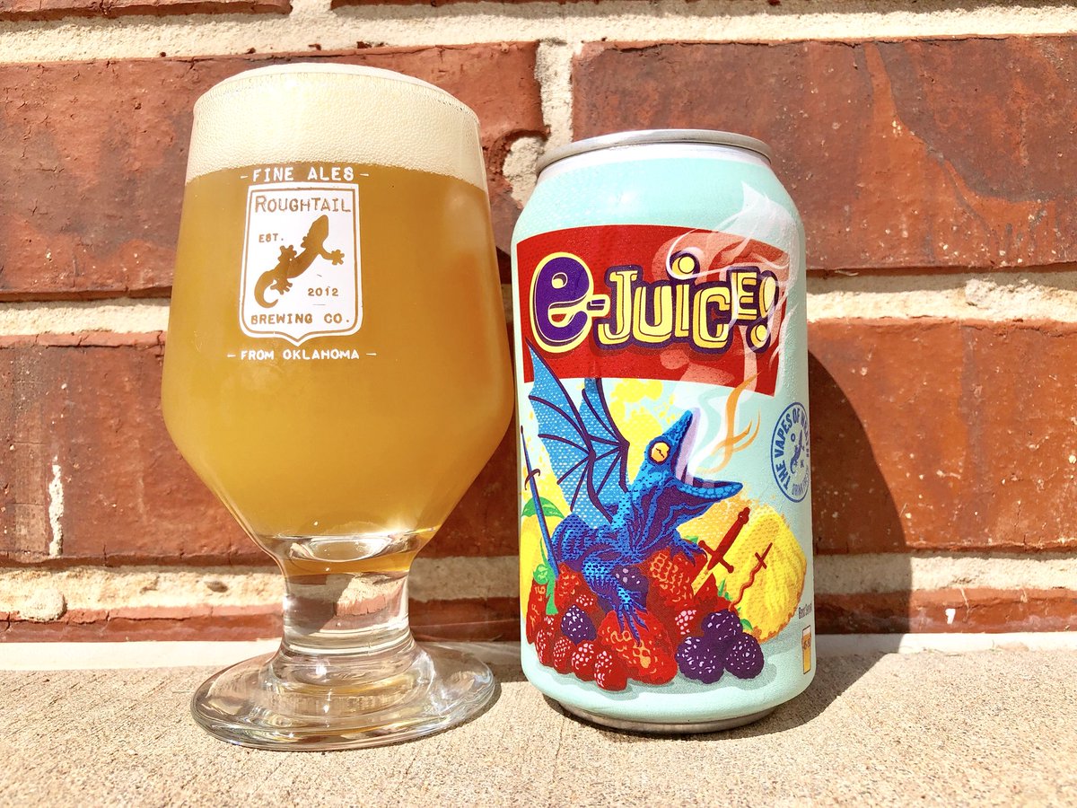 Roughtailbeer's tweet photo. E-Juice returns on Friday! This version is filled with strawberry, pineapple and mango purée, along with some milk sugar, El Dorado and Azacca hops! https://t.co/tHFBrySktR