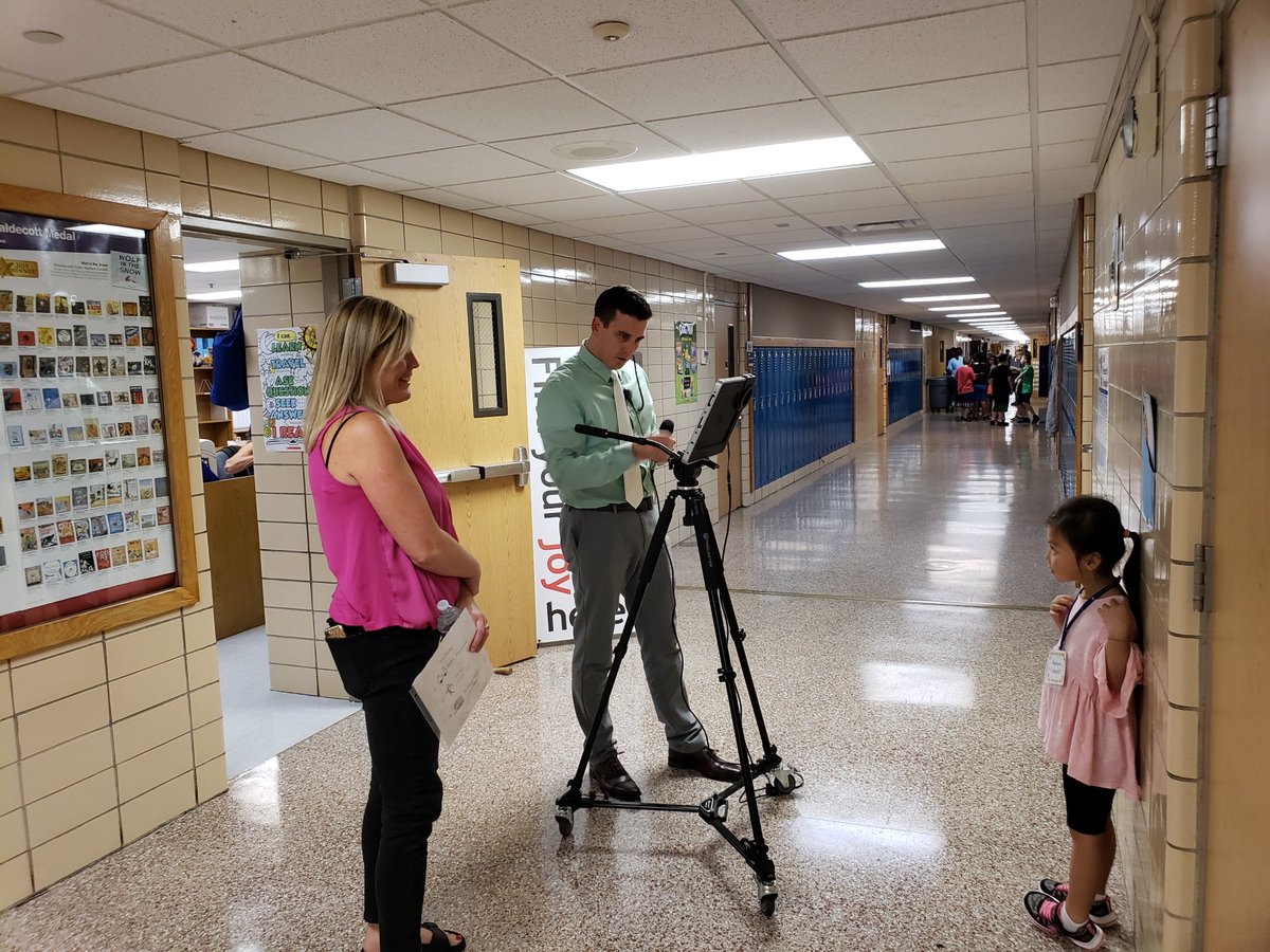 MB_Mediacenter's tweet photo. Making our first video of the year using the padcaster. Be Safe, Be Respectful, Be Responsible. #MBTigers #padcaster #AHSchools https://t.co/pgPcwh9CLZ