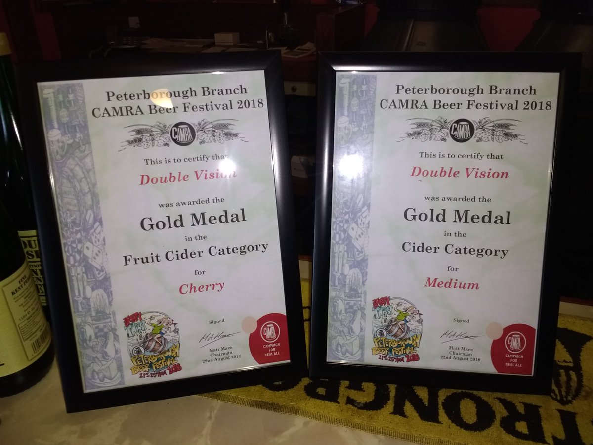 Two golds at the Peterborough beer festival